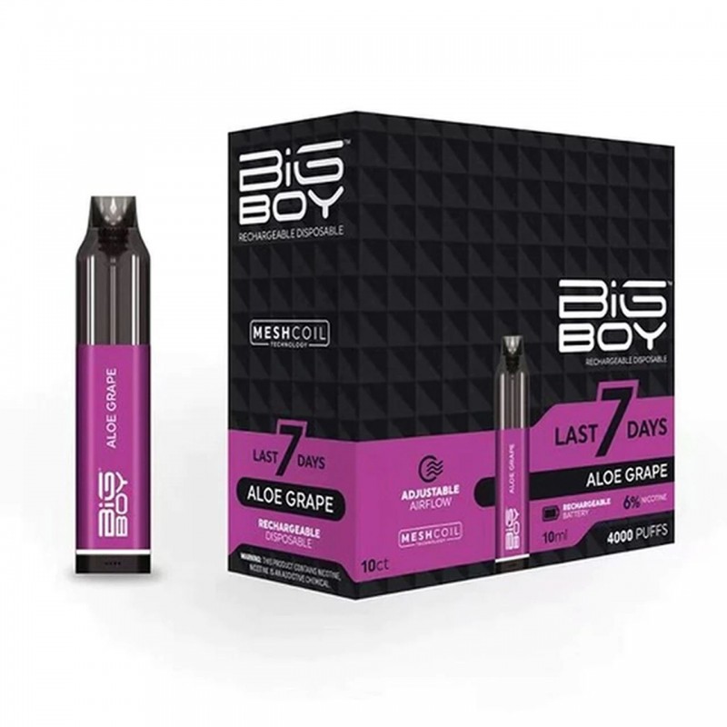 Big Boy Rechargeable Disposable | 4000 Puffs | 10m...